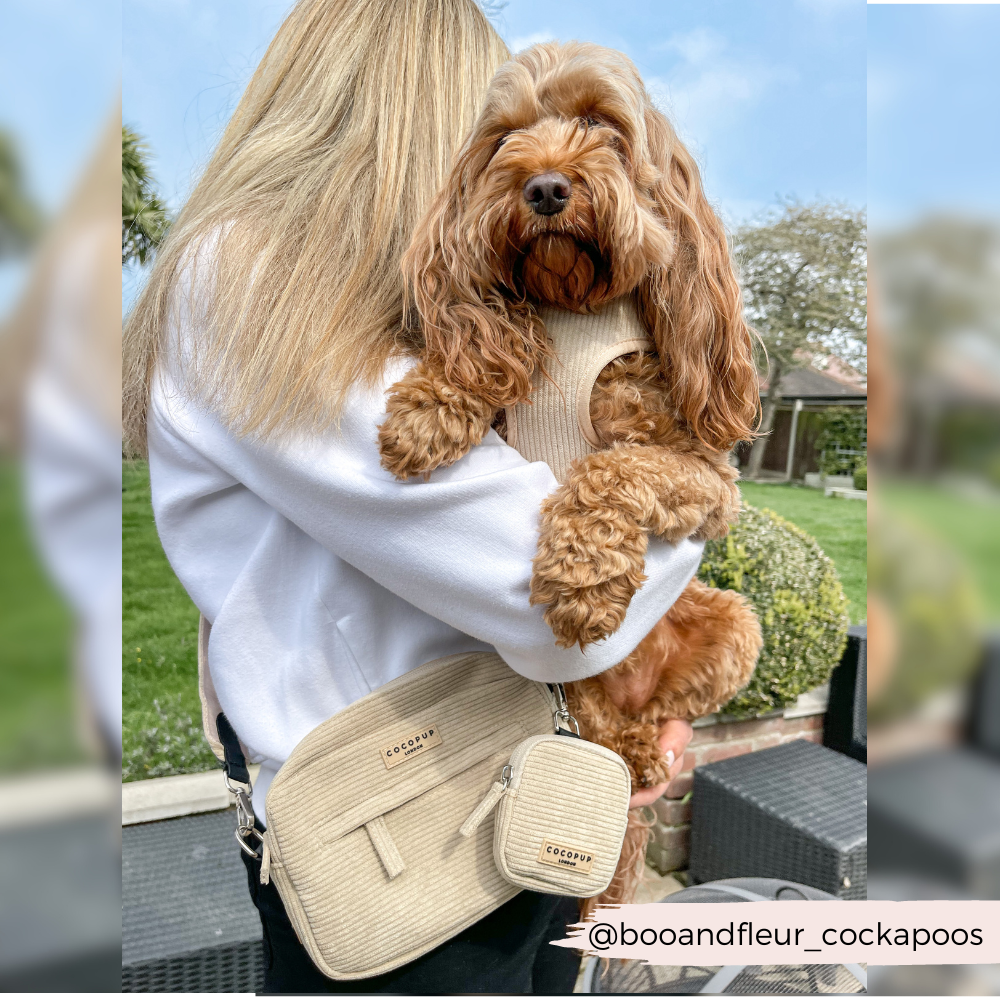 Cocopup Dog Walking Bag - Nude Cord