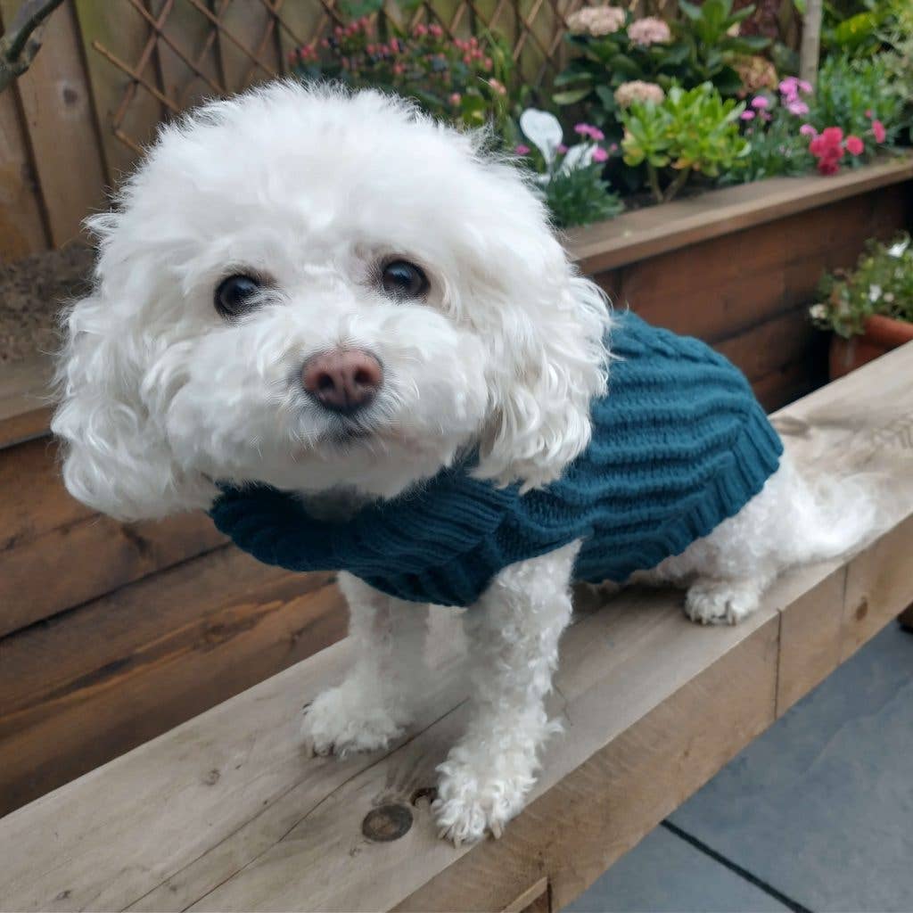 Cable Knitted Green Jumper