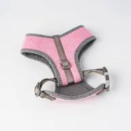 Hugo and Hudson Pink Herringbone Tweed Dog Harness
