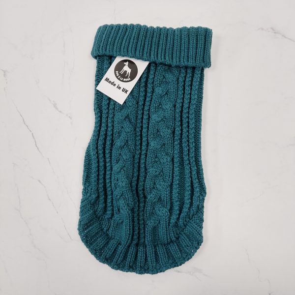 Cable Knitted Green Jumper