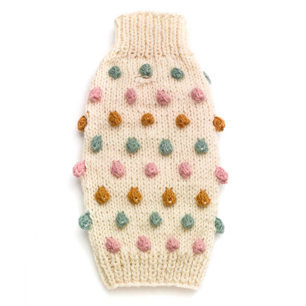 Pom Pom Knit Sweater - Ivory
