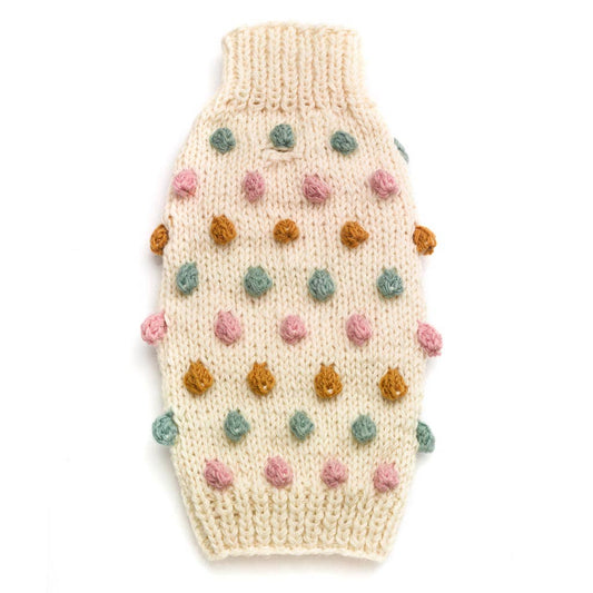 Pom Pom Knit Sweater - Ivory