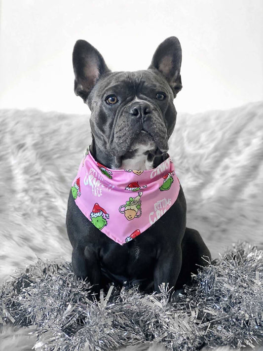 The Grinch dog bandana